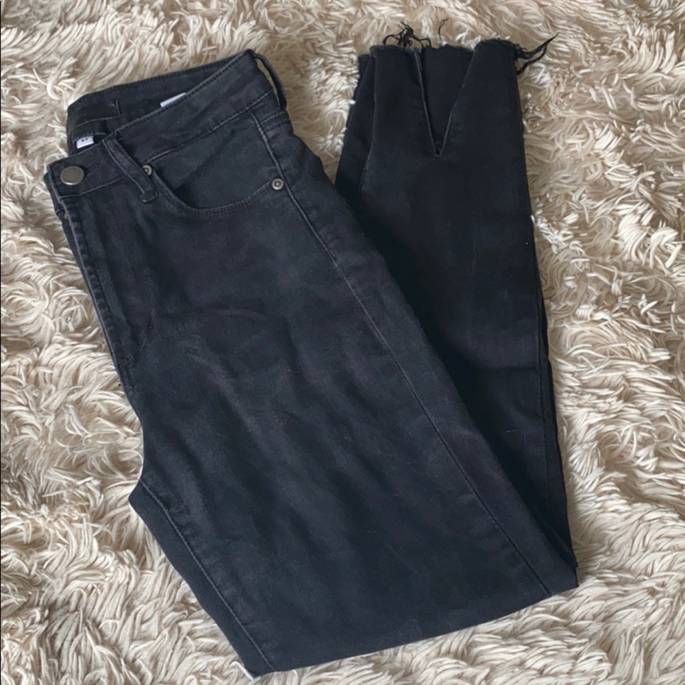 Black high waisted jeans